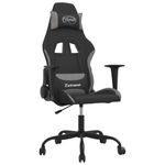 PC, gaming si accesorii - Gaming - Accesorii gaming - Scaune gaming - Scaun de jocuri cu masaj, negru si gri deschis, textil - Infinity.ro