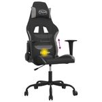 PC, gaming si accesorii - Gaming - Accesorii gaming - Scaune gaming - Scaun de jocuri cu masaj, negru si gri deschis, textil - Infinity.ro