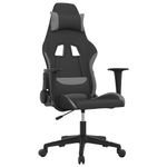 PC, gaming si accesorii - Gaming - Accesorii gaming - Scaune gaming - Scaun de jocuri cu masaj, negru si gri deschis, textil - Infinity.ro