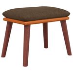 Casa si Gradina - Mobilier - Scaune si fotolii - Tabureti - Taburet, maro, 45x29,5x35 cm, textil & piele ecologica - Infinity.ro