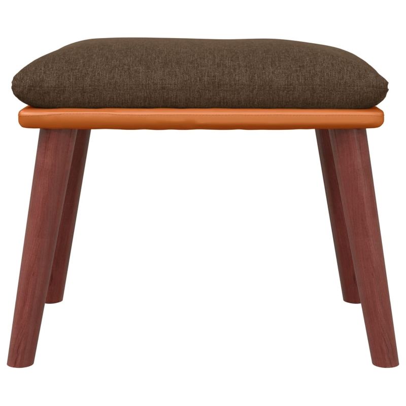 Casa si Gradina - Mobilier - Scaune si fotolii - Tabureti - Taburet, maro, 45x29,5x35 cm, textil & piele ecologica - Infinity.ro