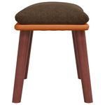 Casa si Gradina - Mobilier - Scaune si fotolii - Tabureti - Taburet, maro, 45x29,5x35 cm, textil & piele ecologica - Infinity.ro