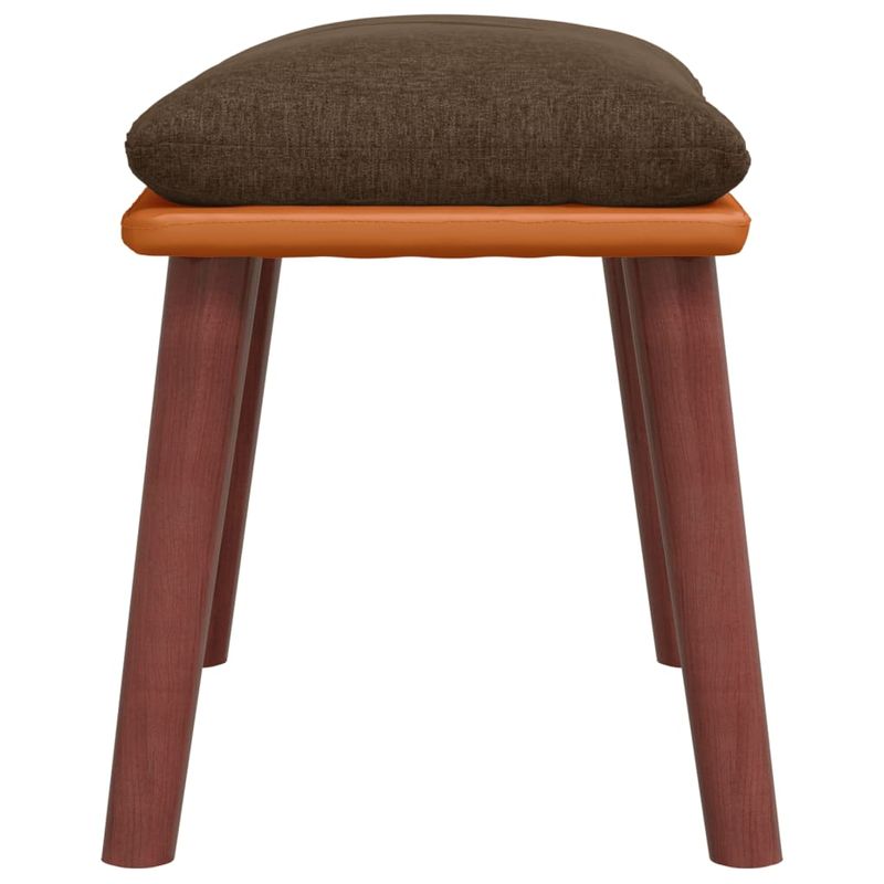 Casa si Gradina - Mobilier - Scaune si fotolii - Tabureti - Taburet, maro, 45x29,5x35 cm, textil & piele ecologica - Infinity.ro