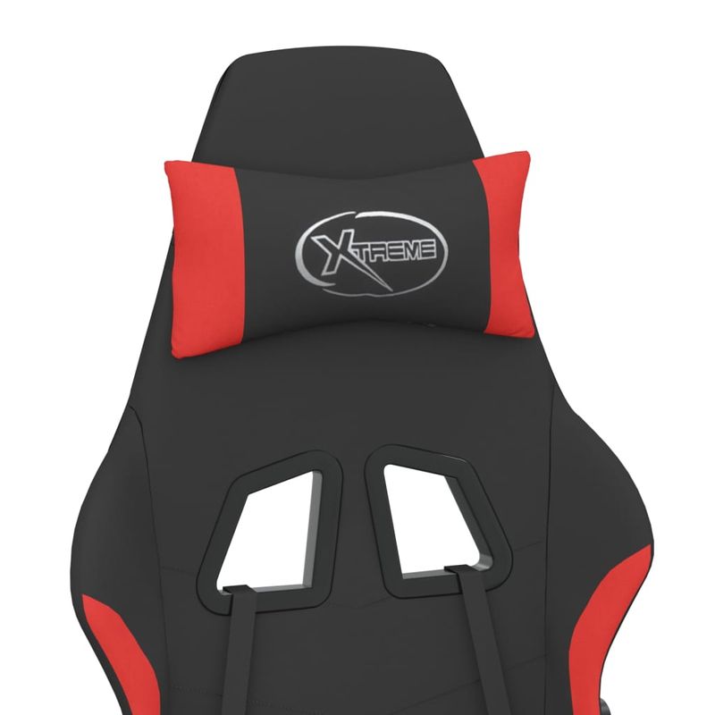 PC, gaming si accesorii - Gaming - Accesorii gaming - Scaune gaming - Scaun de gaming cu masaj, negru si rosu, material textil - Infinity.ro