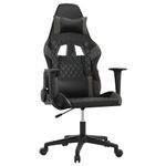 PC, gaming si accesorii - Gaming - Accesorii gaming - Scaune gaming - Scaun de gaming de masaj, negru si gri, piele ecologica - Infinity.ro