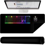 PC, gaming si accesorii - Periferice PC - Mousepad - Pad pentru mouse si tastatura antiderapant 90 x 45 negru - Infinity.ro