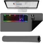 PC, gaming si accesorii - Periferice PC - Mousepad - Pad pentru mouse si tastatura antiderapant 90 x 45 gri - Infinity.ro