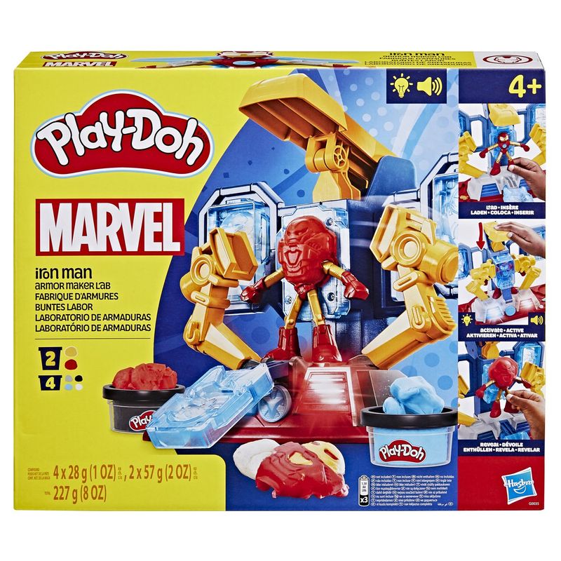 Jucarii, Copii si Bebe - Jucarii si jocuri - Figurine - Play doh Iron Man laboratorul de armura - Infinity.ro