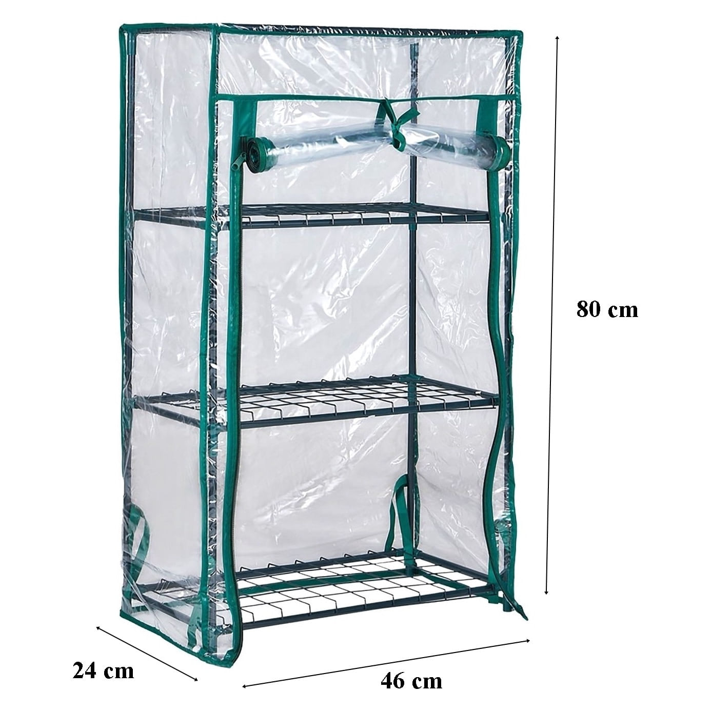 Minisera tip solar pentru rasaduri si gradina, structura metalica si ...