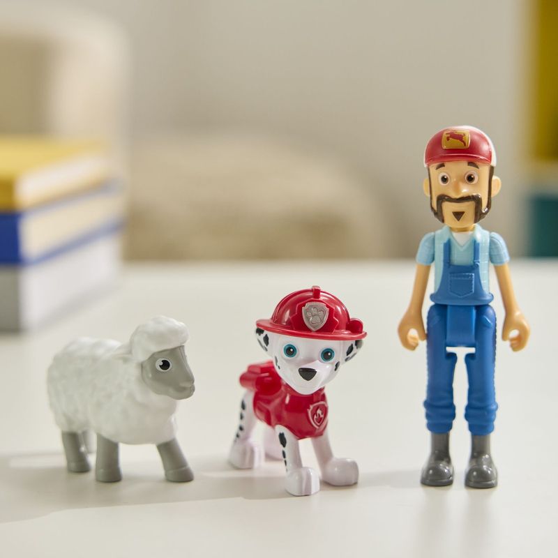 Jucarii, Copii si Bebe - Jucarii si jocuri - Figurine - Patrula catelusilor set 3 figurine Marshall si fermierul al - Infinity.ro