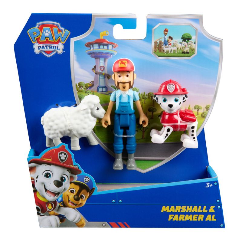 Jucarii, Copii si Bebe - Jucarii si jocuri - Figurine - Patrula catelusilor set 3 figurine Marshall si fermierul al - Infinity.ro