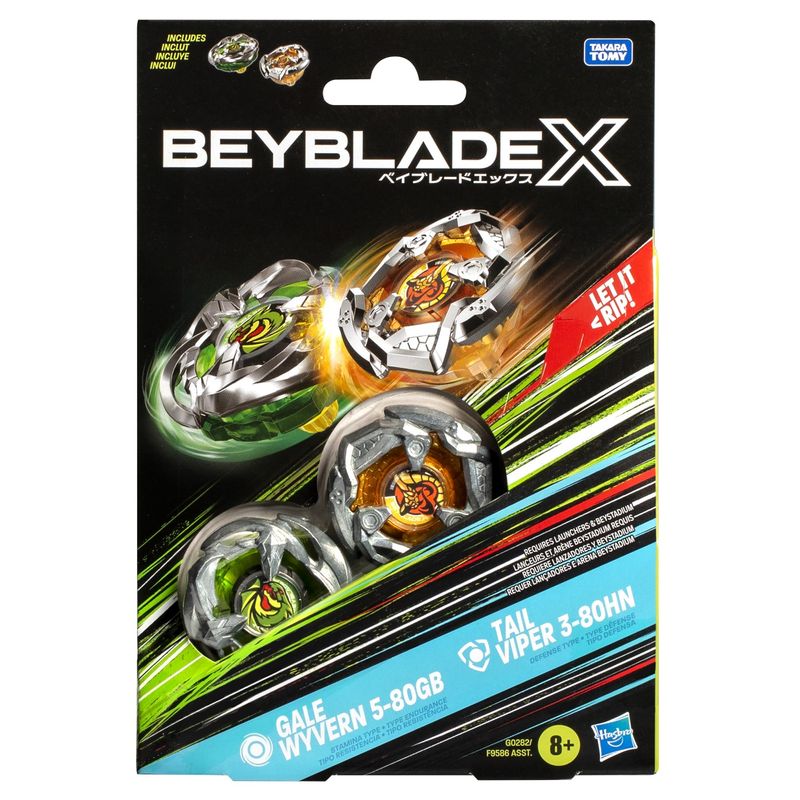 Jucarii, Copii si Bebe - Jucarii si jocuri - Figurine - Beyblade x pachet duo tail viper 3-80hn si gale wyvern 5-80gb - Infinity.ro