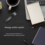 PC, gaming si accesorii - Periferice PC - Memorii USB - Stick de Memorie 128GB, USB 3.2, Type-C - SanDisk (SDDDC3-128G-G46) - Negru - Infinity.ro