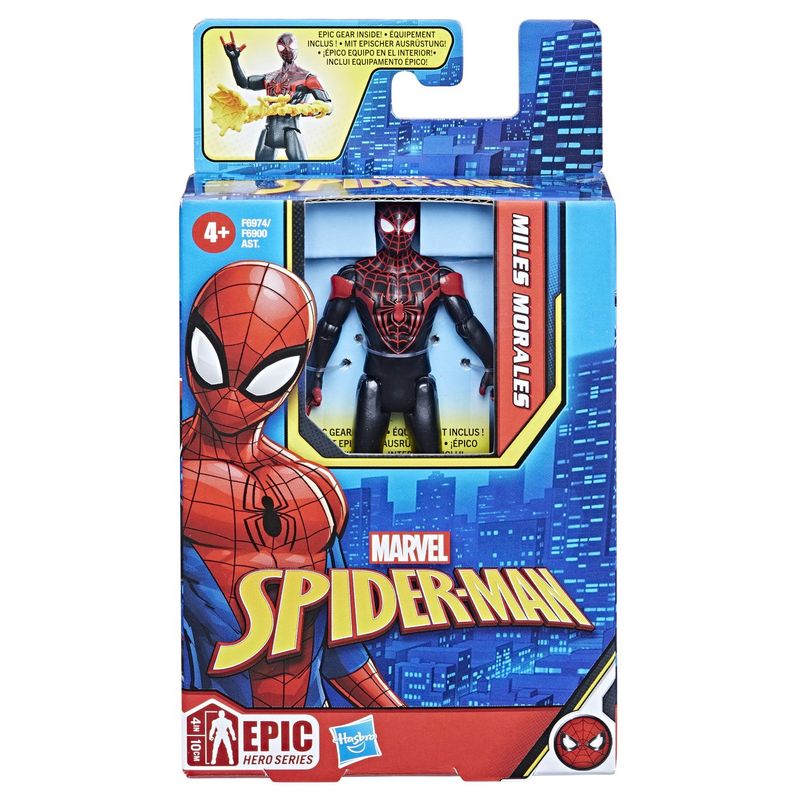 Jucarii, Copii si Bebe - Jucarii si jocuri - Figurine - Spiderman epic hero figurina Miles Morales 10cm - Infinity.ro