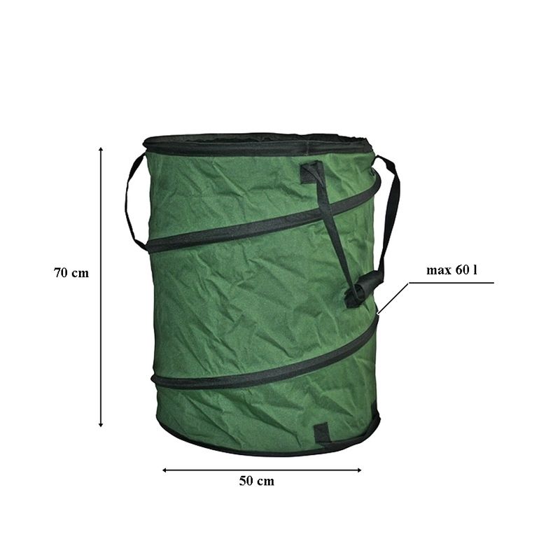 Casa si Gradina - Gradina si terasa - Mobilier exterior - Accesorii pentru gradina - Sac pentru frunze din material textil 50x70cm. pliabil, max 60 l - Infinity.ro