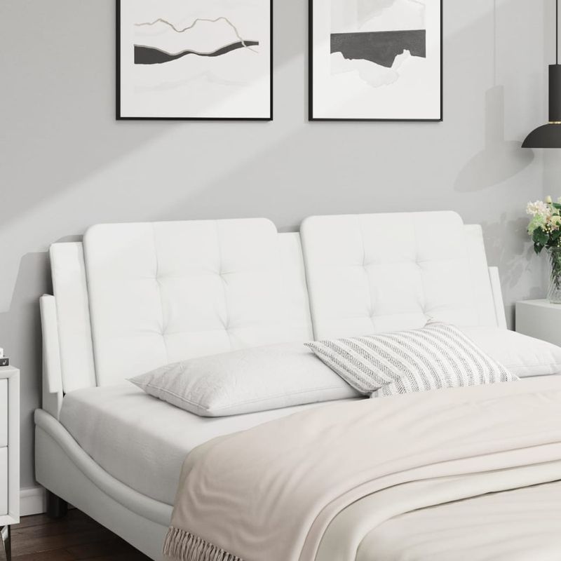 Casa si Gradina - Mobilier - Paturi si accesorii - Accesorii paturi - Tablie de pat Alb 140 cm Lemn compozit - Infinity.ro