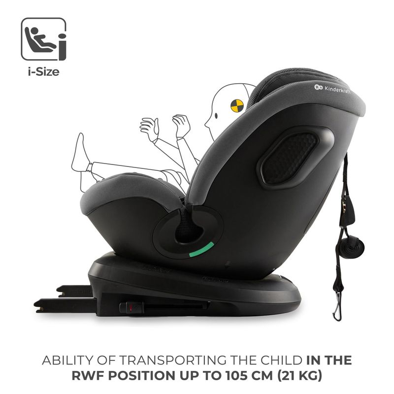 Jucarii, Copii si Bebe - Carucioare si articole de transport - Scaune auto copii - Scaun auto Kinderkraft xpedition 3 i-size 40-150 cm, grey - Infinity.ro