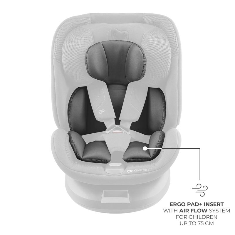 Jucarii, Copii si Bebe - Carucioare si articole de transport - Scaune auto copii - Scaun auto Kinderkraft xpedition 3 i-size 40-150 cm, grey - Infinity.ro