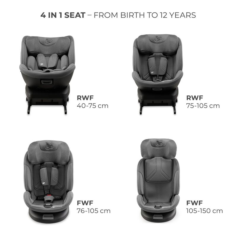 Jucarii, Copii si Bebe - Carucioare si articole de transport - Scaune auto copii - Scaun auto Kinderkraft xpedition 3 i-size 40-150 cm, grey - Infinity.ro
