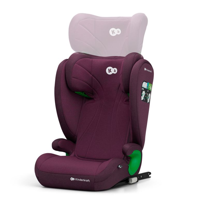 Jucarii, Copii si Bebe - Carucioare si articole de transport - Scaune auto copii - Scaun auto Kinderkraft junior fix2, i-size 100-150 cm, cherry red - Infinity.ro