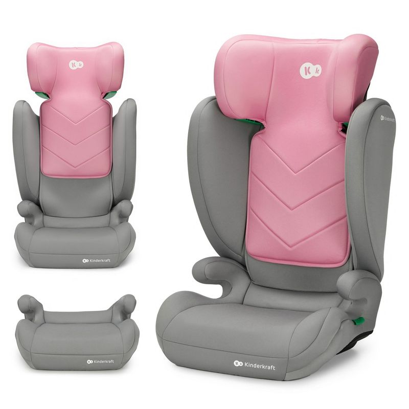 Jucarii, Copii si Bebe - Carucioare si articole de transport - Scaune auto copii - Scaun auto Kinderkraft i-spark, i-size 100-150 cm, pink - Infinity.ro