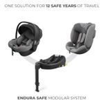 Jucarii, Copii si Bebe - Carucioare si articole de transport - Scaune auto copii - Scoica auto Kinderkraft i-lite cu baza endura safe fx grey - Infinity.ro