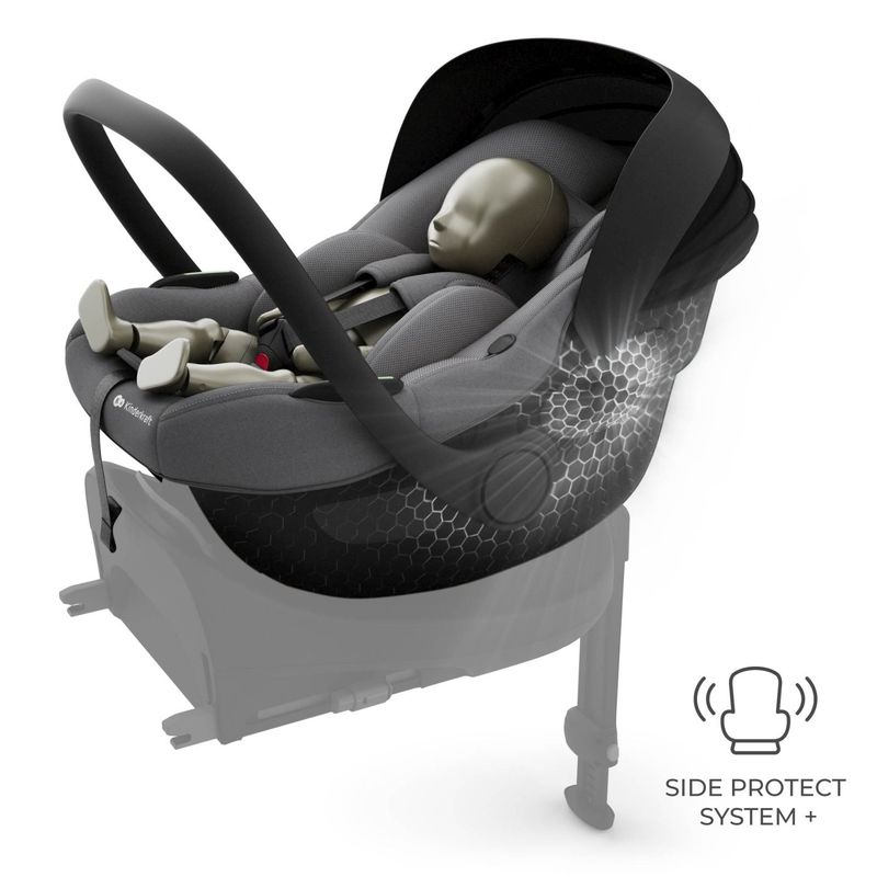 Jucarii, Copii si Bebe - Carucioare si articole de transport - Scaune auto copii - Scoica auto Kinderkraft i-lite cu baza endura safe fx grey - Infinity.ro
