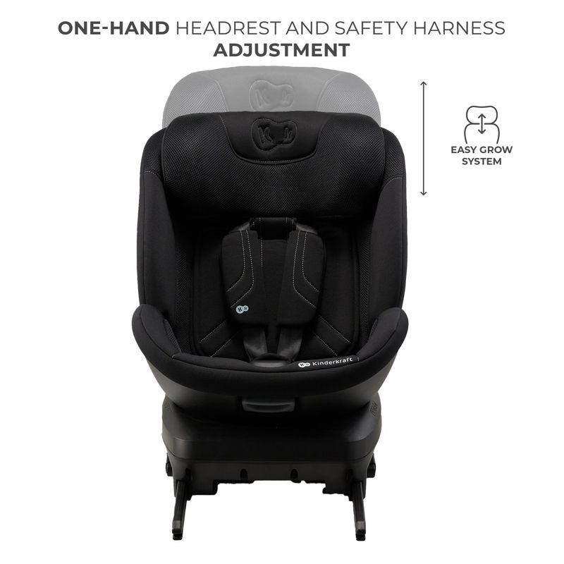 Jucarii, Copii si Bebe - Carucioare si articole de transport - Scaune auto copii - Scaun auto Kinderkraft xpedition 3 i-size 40-150 cm, black - Infinity.ro