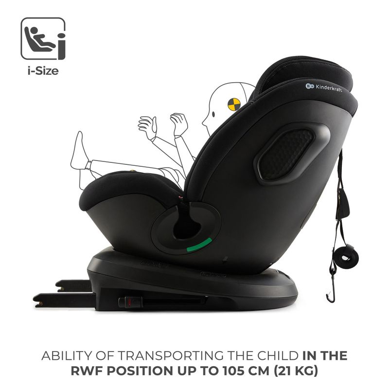 Jucarii, Copii si Bebe - Carucioare si articole de transport - Scaune auto copii - Scaun auto Kinderkraft xpedition 3 i-size 40-150 cm, black - Infinity.ro