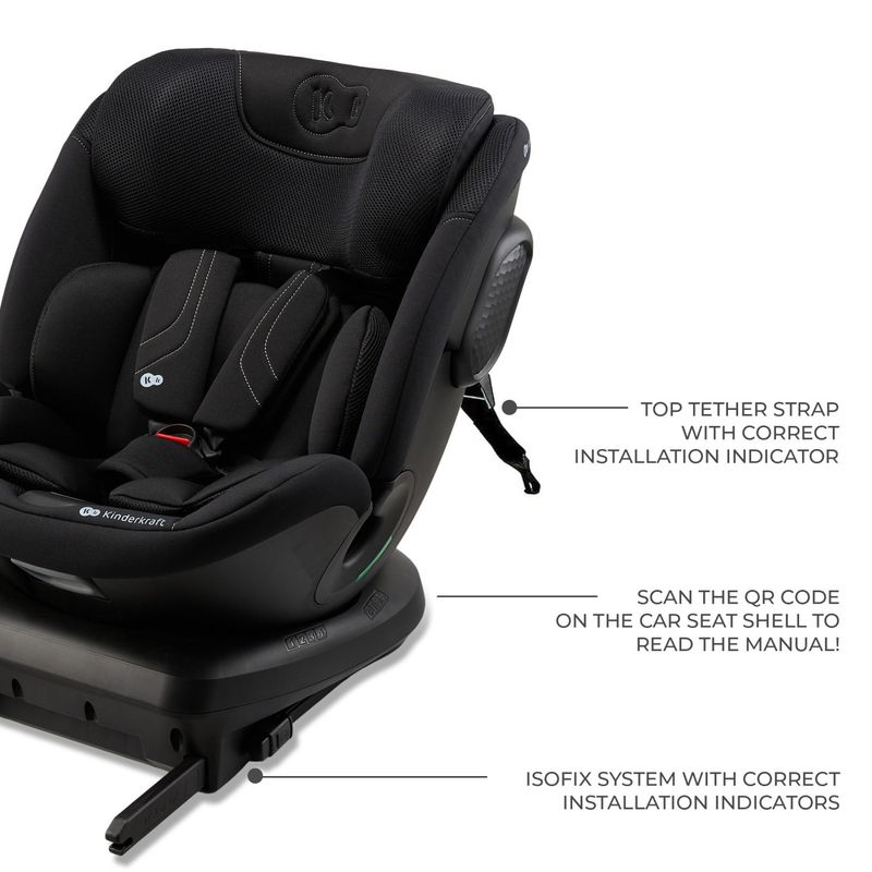 Jucarii, Copii si Bebe - Carucioare si articole de transport - Scaune auto copii - Scaun auto Kinderkraft xpedition 3 i-size 40-150 cm, black - Infinity.ro