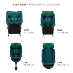 Jucarii, Copii si Bebe - Carucioare si articole de transport - Scaune auto copii - Scaun auto Kinderkraft xrider 2 i-size 40-150 cm green - Infinity.ro