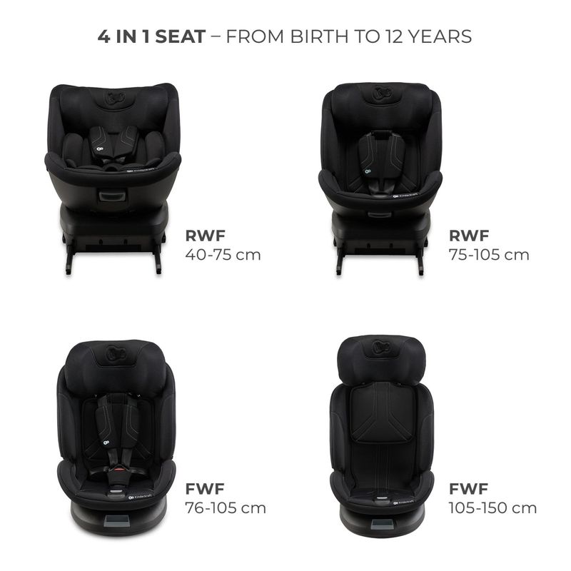 Jucarii, Copii si Bebe - Carucioare si articole de transport - Scaune auto copii - Scaun auto Kinderkraft xpedition 3 i-size 40-150 cm, black - Infinity.ro