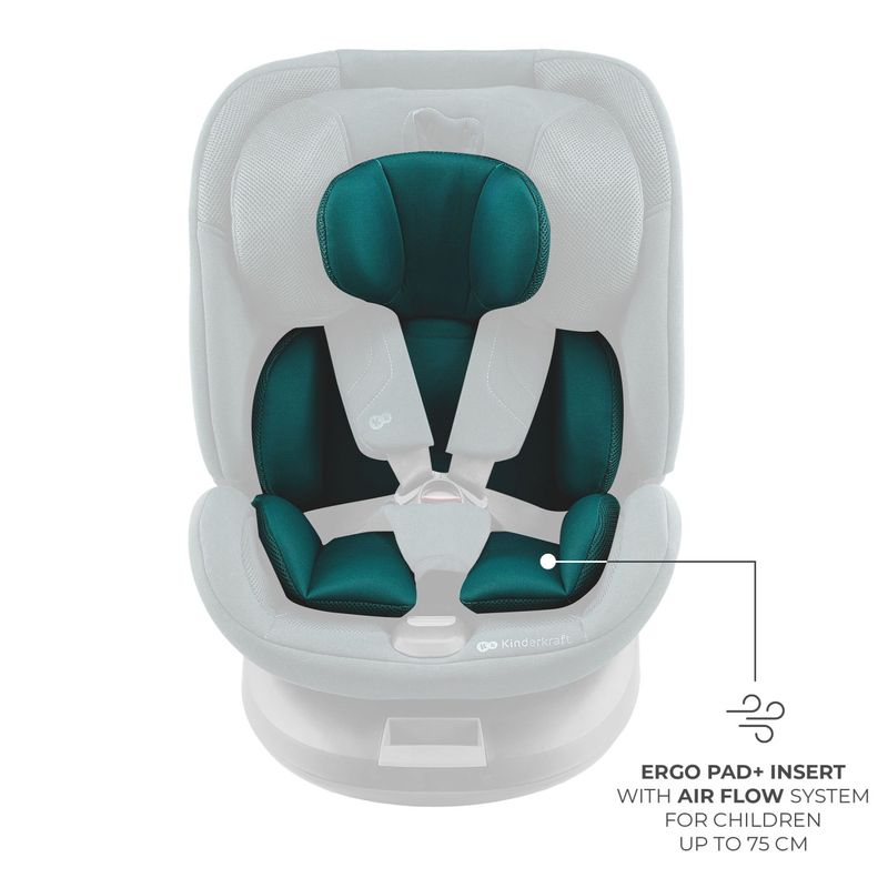 Jucarii, Copii si Bebe - Carucioare si articole de transport - Scaune auto copii - Scaun auto Kinderkraft xpedition 3 i-size 40-150 cm, green - Infinity.ro