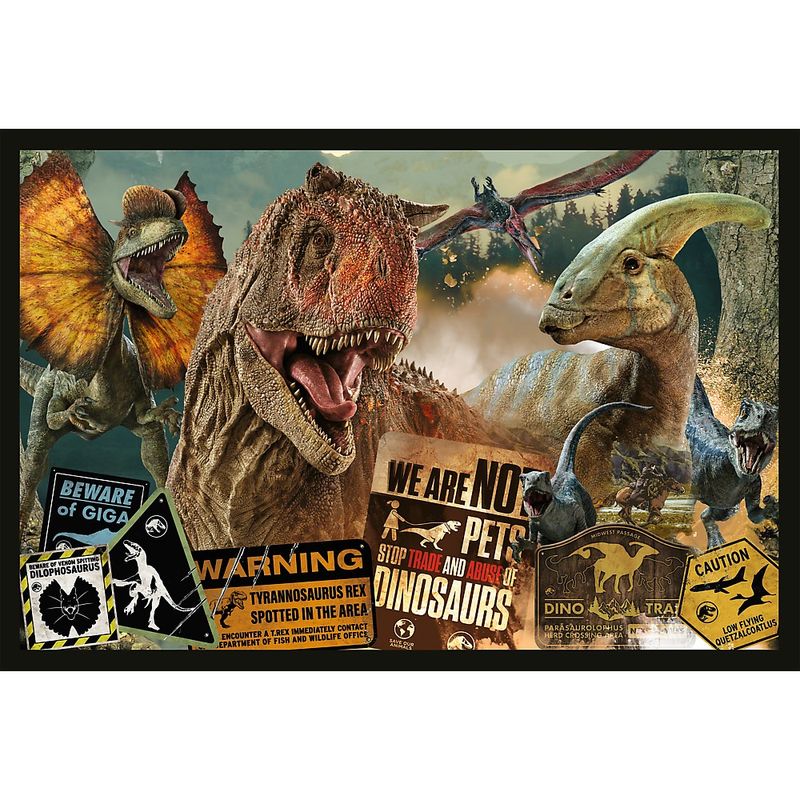 Jucarii, Copii si Bebe - Jucarii si jocuri - Jocuri si puzzle - Puzzle - Puzzle Trefl 2x200 jurrasic world lume preistorica - Infinity.ro