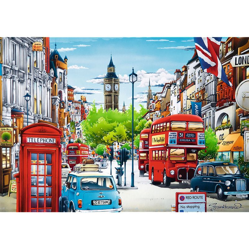 Jucarii, Copii si Bebe - Jucarii si jocuri - Jocuri si puzzle - Puzzle - Puzzle Trefl 1000 strada in londra - Infinity.ro