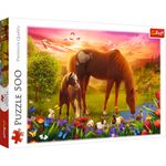 Jucarii, Copii si Bebe - Jucarii si jocuri - Jocuri si puzzle - Puzzle - Puzzle Trefl 500 calutii la apus - Infinity.ro