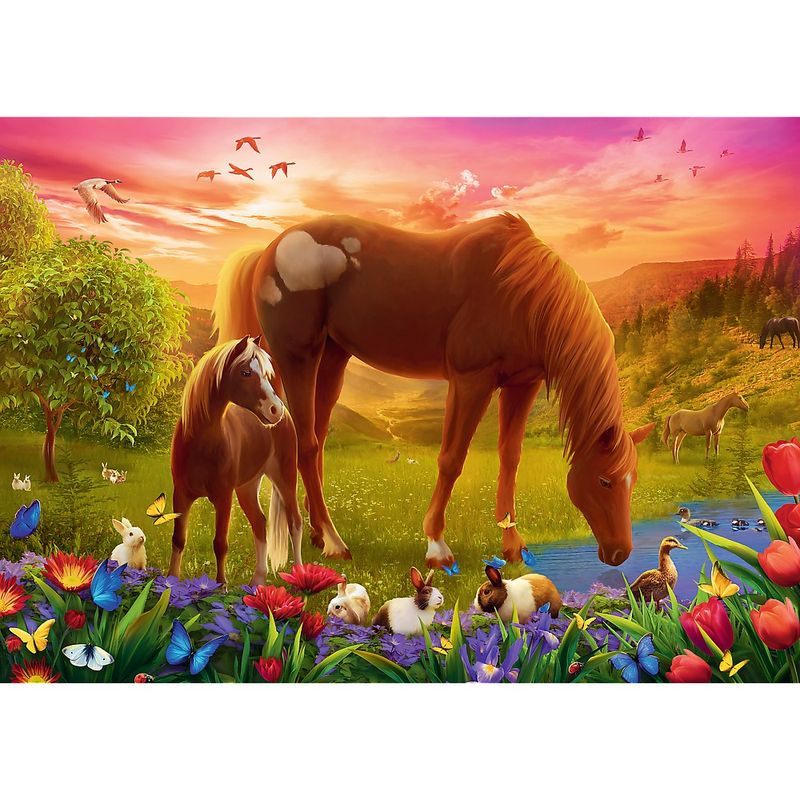 Jucarii, Copii si Bebe - Jucarii si jocuri - Jocuri si puzzle - Puzzle - Puzzle Trefl 500 calutii la apus - Infinity.ro