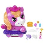 Jucarii, Copii si Bebe - Jucarii si jocuri - Jucarii de rol - Frumusete, bijuterii si accesorii fetite - Polly pocket set gentuta animalut ponei la rodeo cu accesorii - Infinity.ro