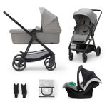 Jucarii, Copii si Bebe - Carucioare si articole de transport - Carucioare - Carucioare 3 in 1 - Carucior Kinderkraft newly, 3 in 1, light grey - Infinity.ro