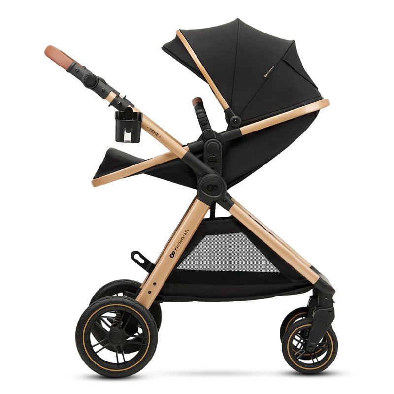 Jucarii, Copii si Bebe - Carucioare si articole de transport - Carucioare - Carucioare 3 in 1 - Carucior Kinderkraft esme, 3 in 1, pure black - Infinity.ro