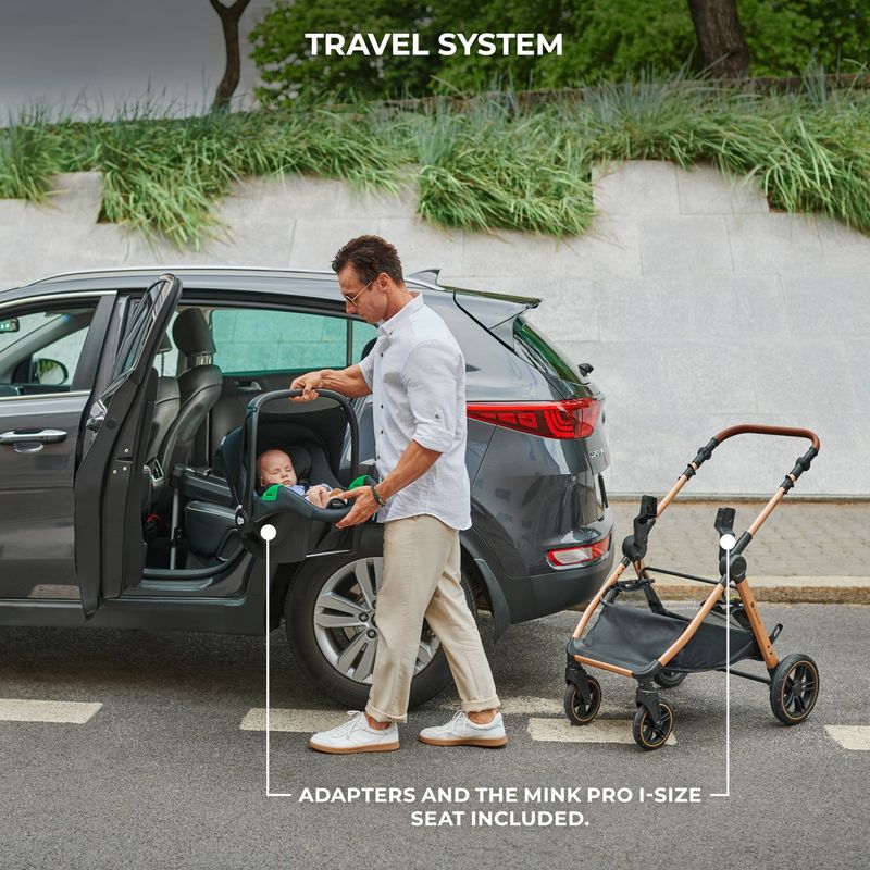 Jucarii, Copii si Bebe - Carucioare si articole de transport - Carucioare - Carucioare 3 in 1 - Carucior Kinderkraft esme, 3 in 1, pure black - Infinity.ro