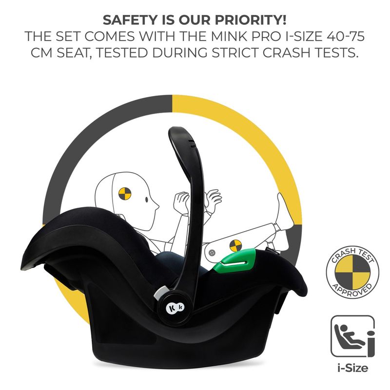 Jucarii, Copii si Bebe - Carucioare si articole de transport - Carucioare - Carucioare 3 in 1 - Carucior Kinderkraft esme, 3 in 1, pure black - Infinity.ro