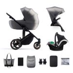 Jucarii, Copii si Bebe - Carucioare si articole de transport - Carucioare - Carucioare 3 in 1 - Carucior 3 in 1 Kinderkraft prime 2 3in1 mink pro grey - Infinity.ro