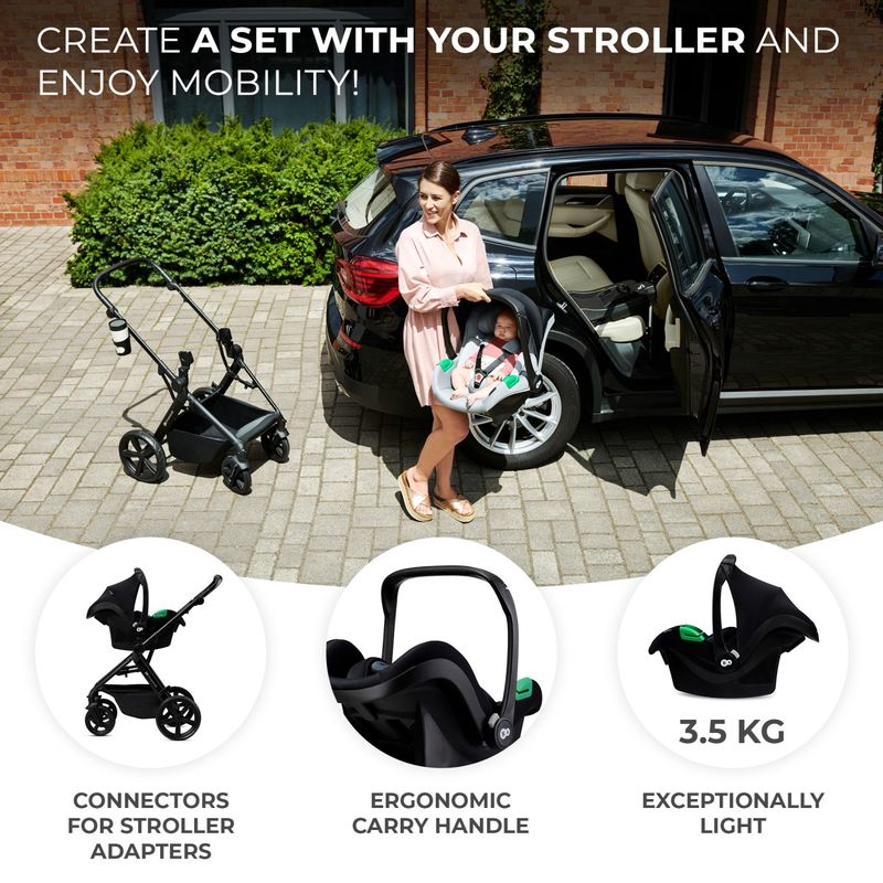 Jucarii, Copii si Bebe - Carucioare si articole de transport - Carucioare - Carucioare 3 in 1 - Carucior Kinderkraft newly, 4 in 1, classic black - Infinity.ro