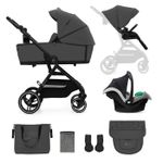 Jucarii, Copii si Bebe - Carucioare si articole de transport - Carucioare - Carucioare 3 in 1 - Carucior Kinderkraft yoxi 3in1 (mink pro) moon grey - Infinity.ro
