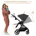 Jucarii, Copii si Bebe - Carucioare si articole de transport - Carucioare - Carucioare 3 in 1 - Carucior Kinderkraft yoxi 3in1 (mink pro) moon grey - Infinity.ro