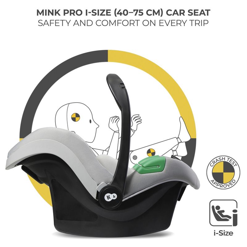 Jucarii, Copii si Bebe - Carucioare si articole de transport - Carucioare - Carucioare 3 in 1 - Carucior Kinderkraft yoxi 3in1 (mink pro) moon grey - Infinity.ro