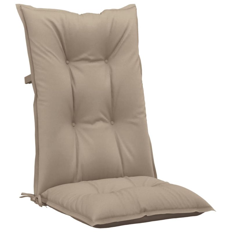 Casa si Gradina - Textile si covoare - Perne si pilote - Perne decorative - Perne scaun cu spatar inalt 4 buc. gri taupe 120x50x7 cm textil - Infinity.ro