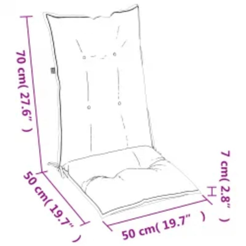 Casa si Gradina - Textile si covoare - Perne si pilote - Perne decorative - Perne scaun cu spatar inalt 4 buc. gri taupe 120x50x7 cm textil - Infinity.ro