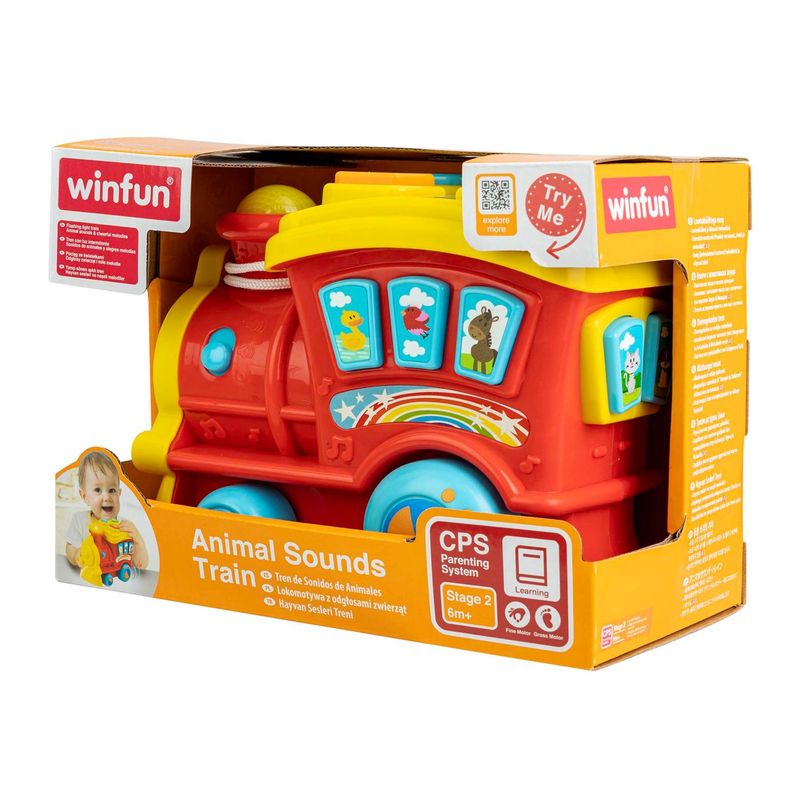 Jucarii, Copii si Bebe - Jucarii si jocuri - Jucarii bebelusi - Jucarii de tras/impins - Winfun trenulet cu sunete - Infinity.ro